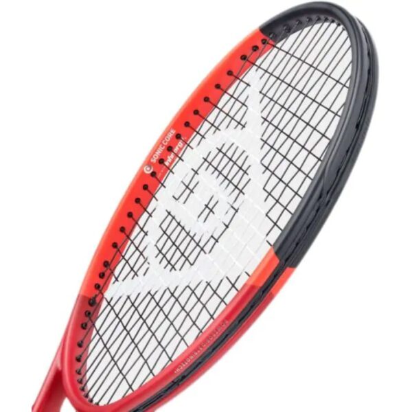 Dunlop CX200 Tour (16x19) tennis racket - head view